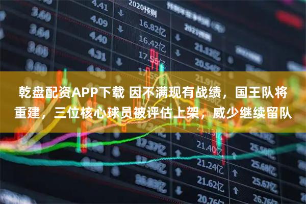 乾盘配资APP下载 因不满现有战绩,国王队将重建,三位核心球员被评估上架,威少继续留队