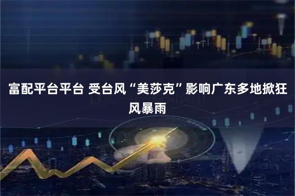 富配平台平台 受台风“美莎克”影响广东多地掀狂风暴雨